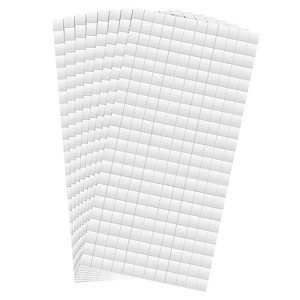 Unique Bargains 3D Dual-Adhesive Craft DIY Foam Dot Square Stickers White - 1 of 4
