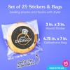 Big Dot of Happiness Just Engaged Stickers and Clear Cookie Bags, Cellophane Treat Bags 4.25x7 IN for Candy or Baked Goods - 25 Count - 4 of 4