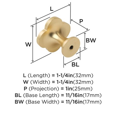 Gold and Pink Clover Cabinet Knob Set with Acrylic Center