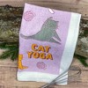 Cat Yoga Funny Stretching Kittens Tea Towel - Crazy Dog Tea Towel Cat Yoga - 2 of 4