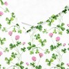 Martha Stewart Clover Meadow Kitchen Towel Set 3-Pack, Absorbent 100% Cotton, St. Patrick's Day, White/Green, 13"x17.5" - 4 of 4