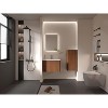 Okak Chic Striped Wall Mounted Bathroom Cabinet, Floating Storage Cabinet with 3 Shelves, Tall Cabinet for Bathroom, Bedroom & Living Room - 3 of 4
