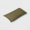 Oversized Lumbar Woven Washed Windowpane Throw Pillow Olive - Threshold™ - 3 of 4