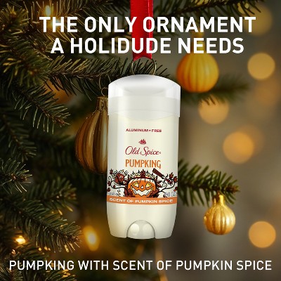 Old Spice Holidudes Deodorant - PumpKing - 3oz: Invisible Solid Deodorant, Under Arm Application, Pumpkin Spice Scent, Normal Skin Type