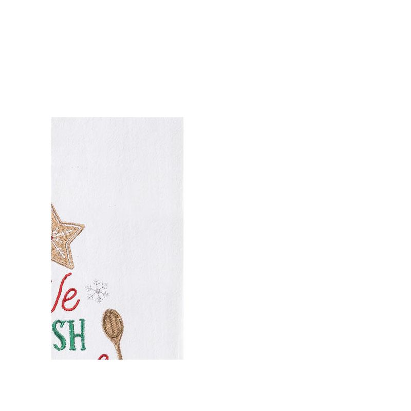 C&F Home Holiday "We Whish You a Delicious Christmas" Cookie Baking Themed Cotton Flour Sack Kitchen Dish Towel  27L x 18W in., 3 of 6