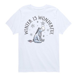 Boys' - Winnie the Pooh - Eeyore Winter is Wonderful Christmas Short Sleeve Graphic T-Shirt - 1 of 4