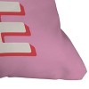 Deny Designs April Lane Art Love Pink Square Indoor Throw Pillow - 3 of 4