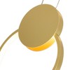 CWI Lighting Pulley 12 in LED Satin Gold Mini Pendant - 2 of 3