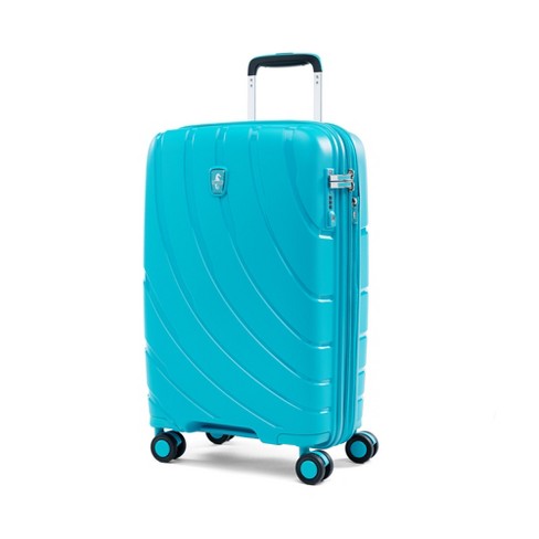 Atlantic Carry on Expandable Hardside Spinner In Surf Teal Target