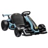 24V Go Karts for 6-12 Kids, Electric Ride on Drift Car with 2 x 150W Powerful Motors, 8mph Max Speed, Safety Belt, Music, Max Load 110lbs Ride on Toy - 2 of 4