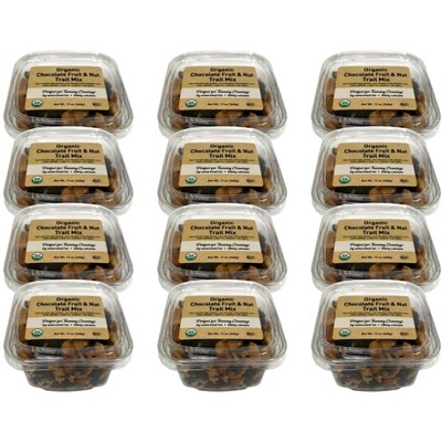 Woodstock Organic Chocolate Fruit and Nut Trail Mix - Case of 12/12 oz
