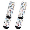 Avatar The Last Airbender Chibi Character All Over Sublimated Crew Socks White - image 2 of 3