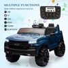24V Ride on Truck for Kids,2-Seater Licensed Chevrolet Silverado with Parent Remote,3 Speeds, 4×Spring Suspension, Wireless Music & MP3 - 3 of 4