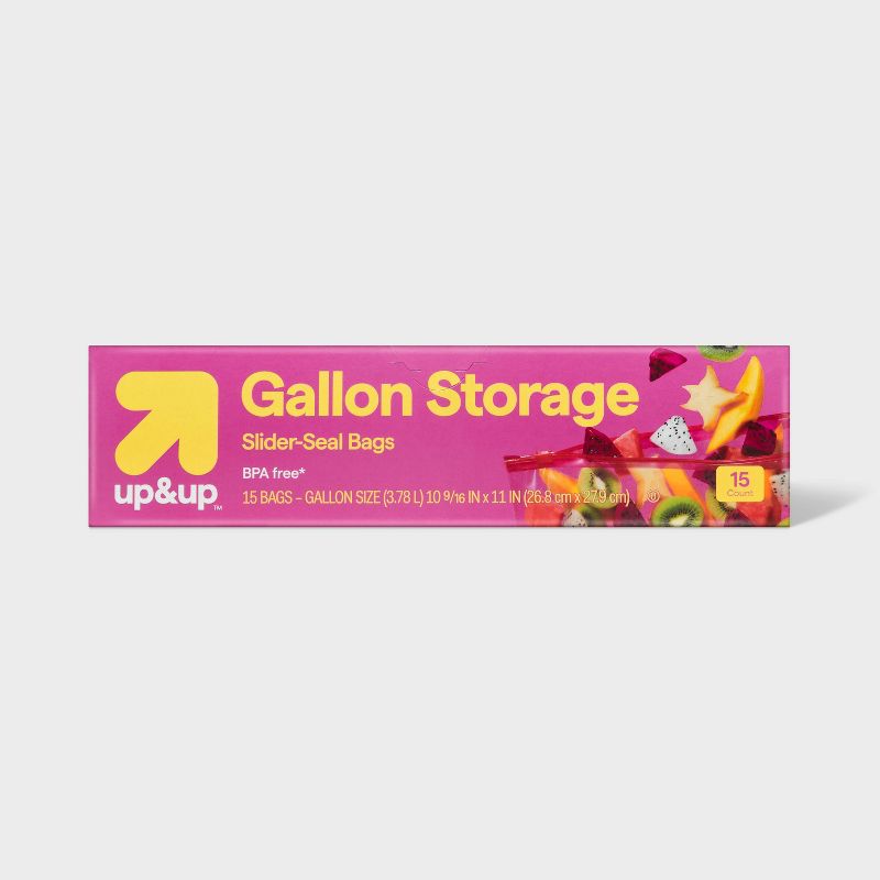 Gallon Slider Storage Bags - up & up™, 1 of 5