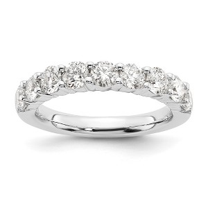 Black Bow Jewelry 14K White Gold 1.0 or 1.6 Ctw Lab Created Diamond 9-Stone Tapered Band - 1 of 4