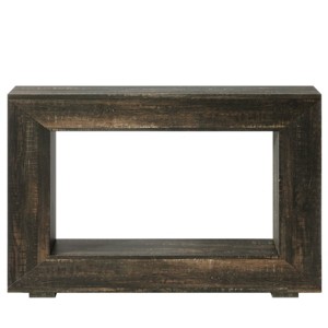 GlasFlength Console Tables Extra Long Farmhouse Style Sofa Table with Rustic Wood Finish for Living Room Entryway, Black, 47.24"*11.81"*33.86" - 1 of 4