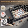 MaseiKar YZ75 75% Hot Swappable Wireless Gaming Mechanical Keyboard, RGB Backlights, BT5.0/2.4G/USB-C, Dye Sub PBT Keycaps(Gateron G Pro Yellow,Black) - 4 of 4