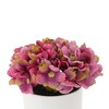 Unique Bargains Artificial Plants Hydrangea in Plastic Plastic 2.95"x2.95"x5.91" 1 Pcs - 4 of 4