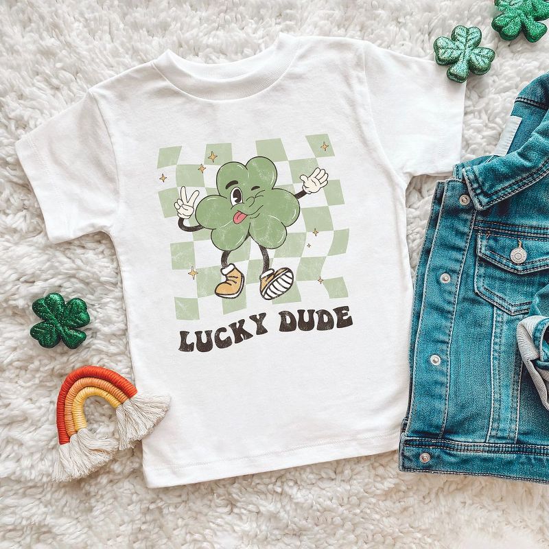 The Juniper Shop Lucky Dude Checkered Youth Short Sleeve Tee, 2 of 3