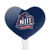 New Jersey Institute of Technology Primary Logo Heart Love Cupcake Picks Toppers Decoration Set of 6 - 2 of 4