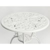 DOMETOUR Best Choice Products 3-Piece Outdoor Rust-Resistant Cast Aluminum Patio Bistro Set  white - 4 of 4