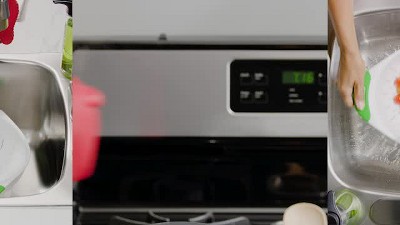 OXO Softworks Colander with Black Handles, 2 of 9, play video