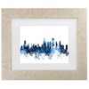 Trademark Fine Art Michael Tompsett Chicago Illinois Skyline II Matted Framed Art - 2 of 4