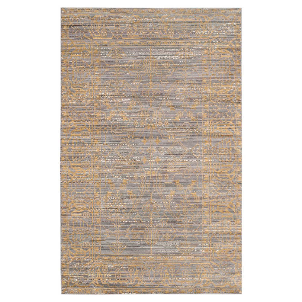 Carwyn Accent Rug - Gray/Gold (4'X6') - Safavieh