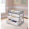 Badger Basket Sleigh Style Baby Changing Table with 6 Baskets - image 2 of 4