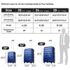 Lyngins 3-Piece Hardside Luggage Set – 20" Carry on Luggage,24" & 28" Expandable Spinner Suitcases with TSA Lock, ABS Lightweight Build, 360° Wheels - 2 of 4