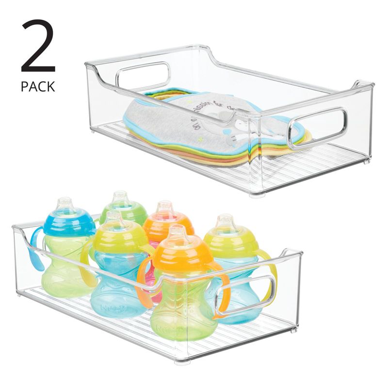 mDesign Plastic Storage Organizer Bin for Baby/Kid Essentials, 2 of 10