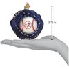 Old World Christmas Blown Glass Ornament for Christmas Tree, New York Yankees Baseball Mitt - 3 of 3