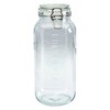 Mason Craft & More 3L Clamp Jars: Large Glass Canning Jar with Lid, Wide Mouth, Hand Wash, Clear, 101.4 oz Capacity - 3 of 4