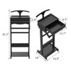 HDZNVF Clothing Rack with Storage Shelves, Wooden Valet Stand for Men Women - 3 of 4