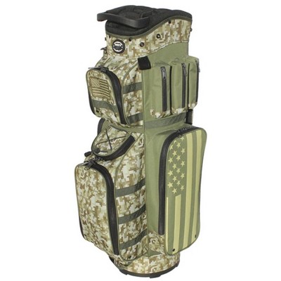 Hot-Z Golf USA Military Active Duty Cart Bag 14-Way Top - Camo