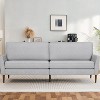 Vipbear 88" Loveseat Sofa, Comfy Couches for Living Room, Modern Oversized Love Seat Sofa, Tool-Free Setup,White - 4 of 4
