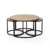 Nesting Coffee Tables Set of 3 for Living Room Modern Round Side Tables-Christopher Knight Home - 2 of 4