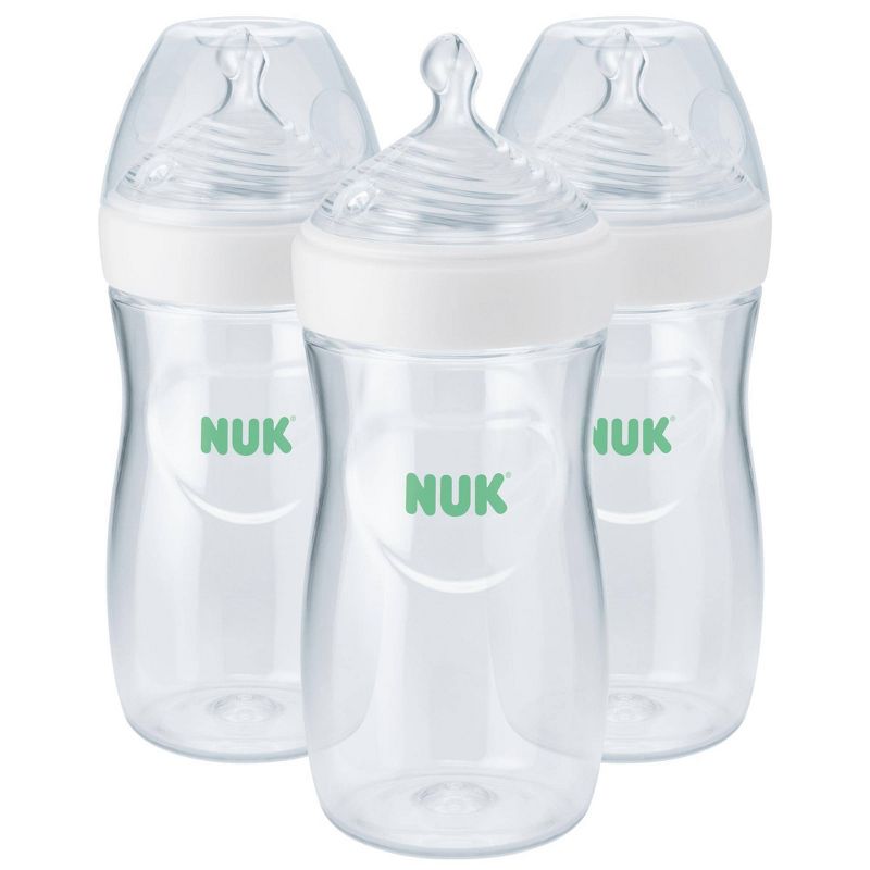 NUK Simply Natural Bottles with SafeTemp - 9oz, 1 of 9