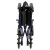 Drive Medical Lightweight Transport Wheelchair, 17" Seat, Blue - image 3 of 4