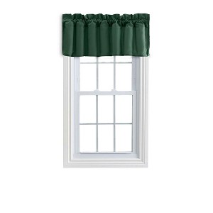 Ellis Stacey 3"Rod Pocket High Quality Fabric Solid Color Window Lined Filler Valance 42"x13" Harvest - 1 of 4