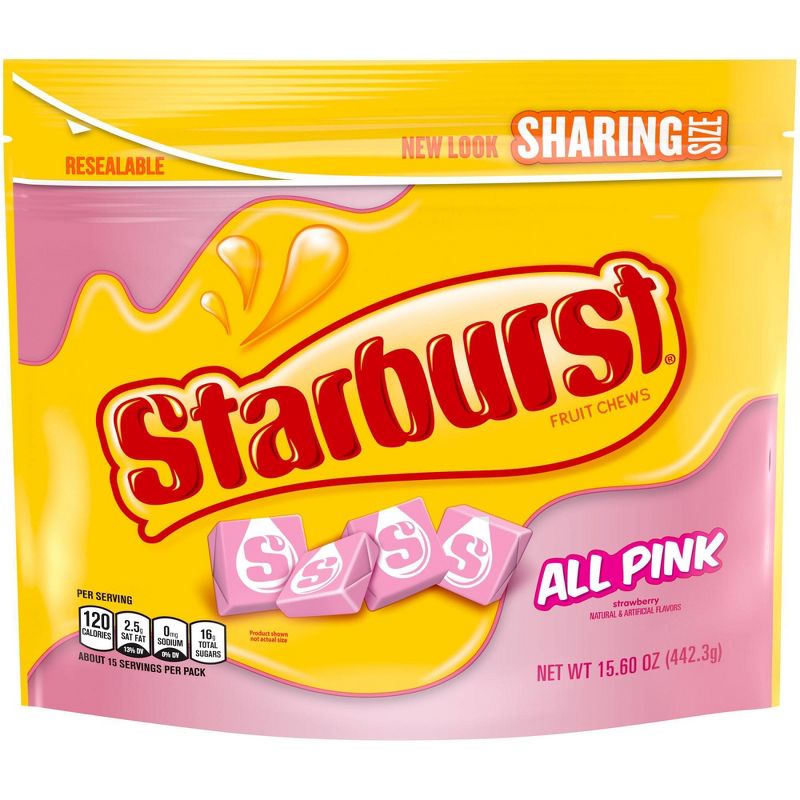 Starburst All Pink Sharing Size Chewy Candy - 15.6oz, 1 of 10