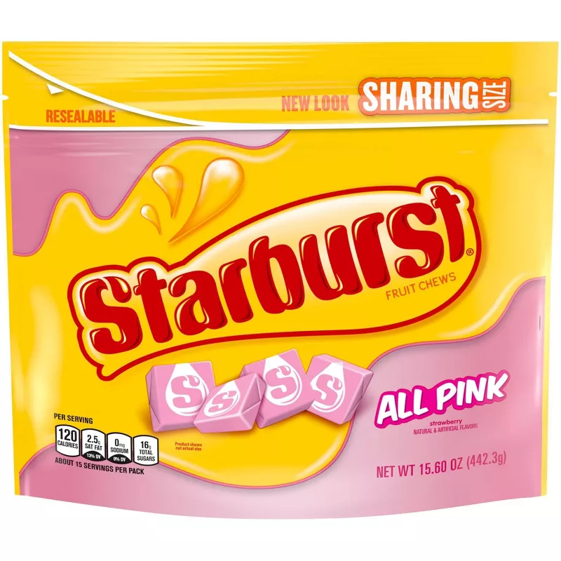 Starburst All Pink Sharing Size Chewy Candy - 15.6oz