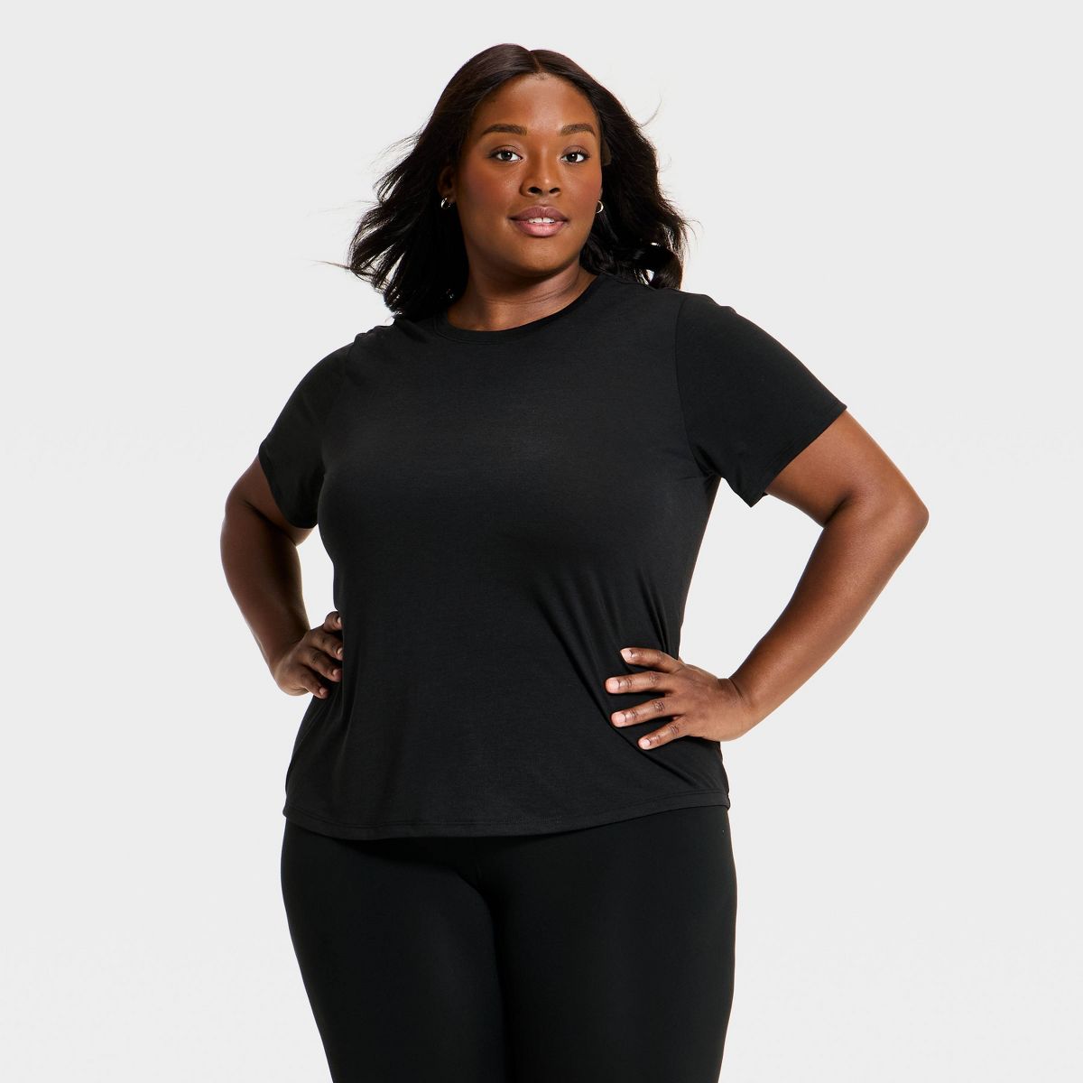 Women's Beyond Ease Crewneck Legging Friendly Short Sleeve T-Shirt - All In Motion™ - thumbnail 6