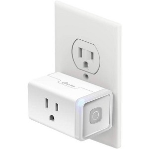 Kasa Smart Plug Classic 15A Smart Home Wi-Fi Outlet Works with Alexa & Google Home No Hub Required 1-Pack HS105 White Manufacturer Refurbished - 1 of 4