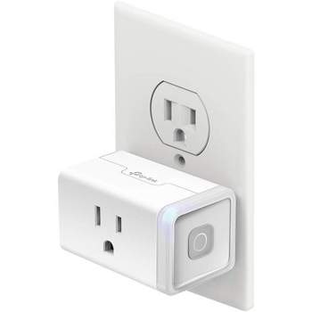 Basics Outdoor Smart Plug with 2 Individually Controlled Outlets,  2.4 GHz Wi-Fi, Works with Alexa Only, Black, 3.72 x 1.81 x 4.94 inches
