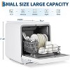 Portable Dishwasher with Display - Large Capacity, Dual Inlet, Strong Drying, No Installation for Family/RV/Tiny Homes - 3 of 4