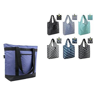 Shopping Bags Reusable Grocery Tote Bags 6 Pack and Insulated