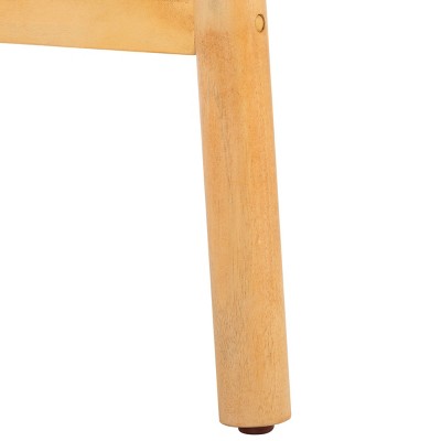 Natural Wood Backless Round Counter Stool