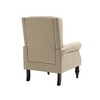 TIRAMISUBEST Wood Frame Armchair - A Modern Camel PU Accent and Lounge Chair with Sturdy Wood Legs, Ideal for Living Room and Bedroom - 4 of 4