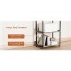 VINGLI 3 Tier Rolling Printer Stand with Storage, Desktop Printer Shelf for Home/Office Organizer(Oak) - 4 of 4